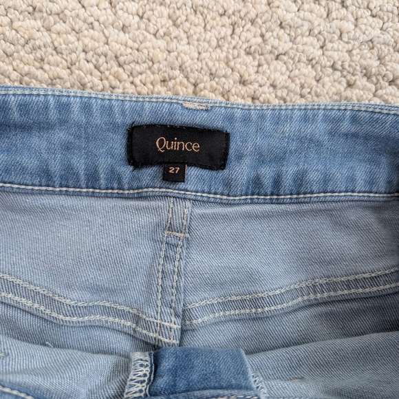 Quince Bella Stretch Patch Pocket Wide Leg Jeans - Picture 3 of 3